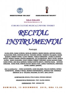 recital instrumental 13.12.2015