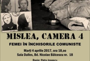 <span class="entry-title-primary">“Mislea, camera 4. Femei în închisorile comuniste”</span> <span class="entry-subtitle">4.04.2017, ora 18.00</span>