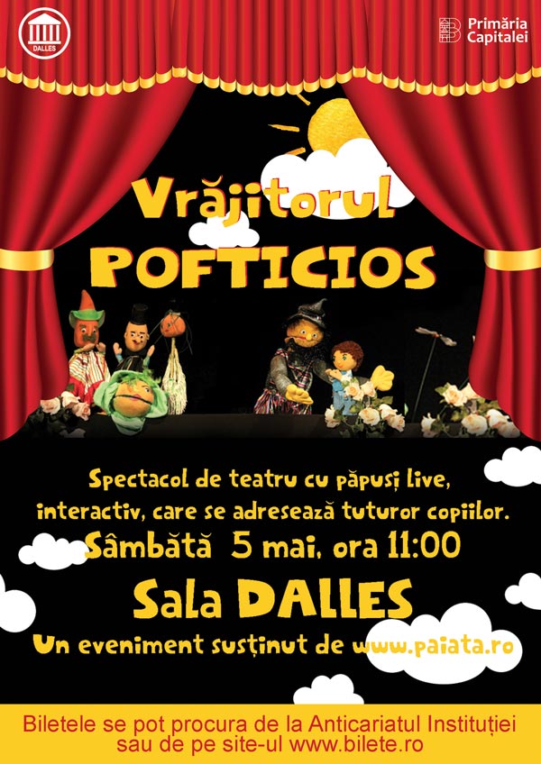 Vrăjitorul pofticios - Sala Dalles 5 mai 2018 ora 11.00