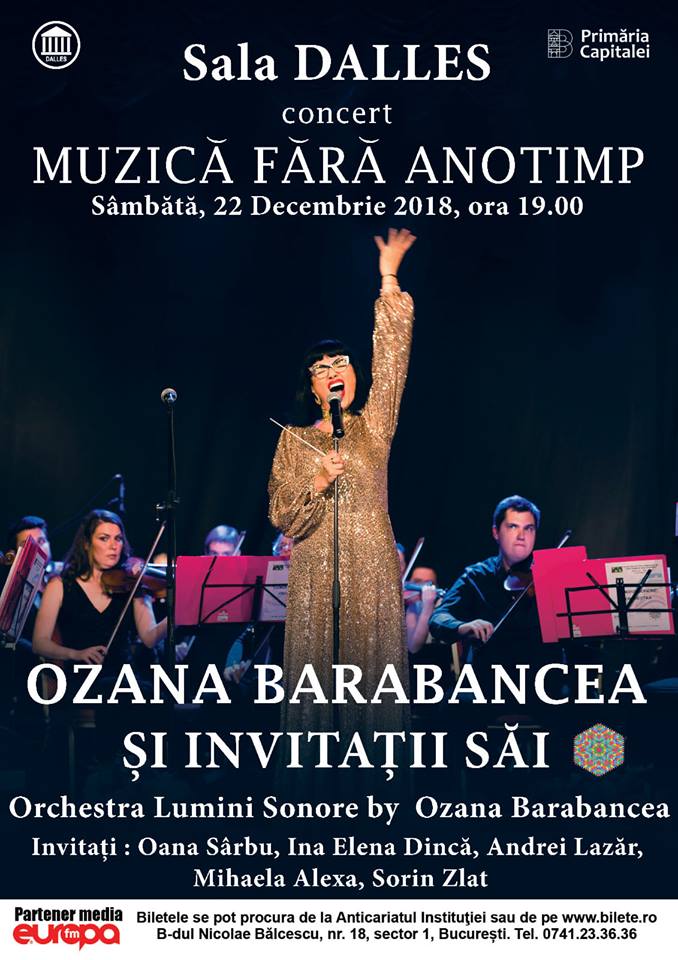 Concert Ozana Barabancea - "Muzică fără anotimp"