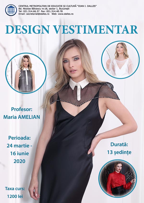 Curs de Design Vestimentar - Modul Primăvară 2020