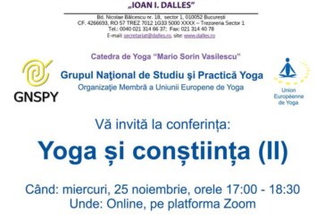 <span class="entry-title-primary">Yoga și conștiința (II)</span> <span class="entry-subtitle">25.11.2020, ora 17.00</span>