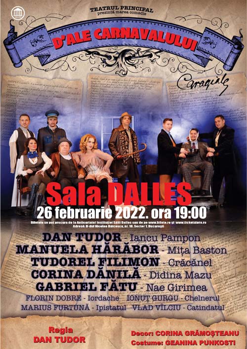 D’ale Carnavalului 26 februarie 2022 la Sala Dalles