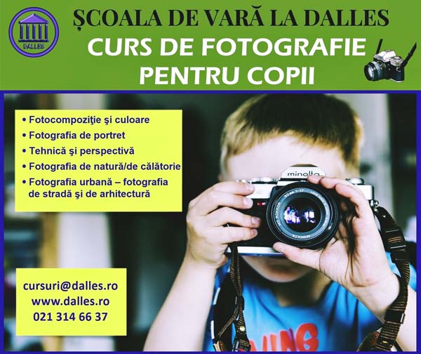 Curs de fotografie pentru elevi și adolescenți