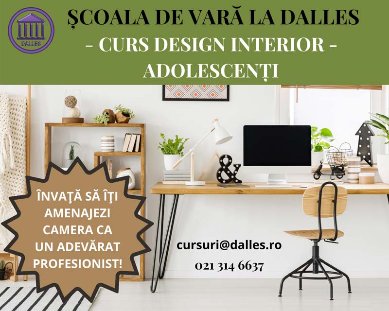 Școala de Vară la Dalles – Curs de Design Interior pentru Adolescenți