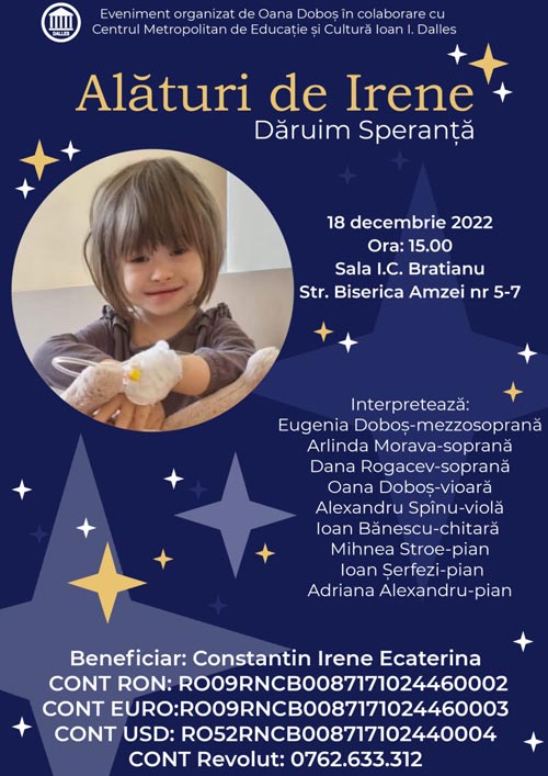 Alături de Irene - Dăruim speranță