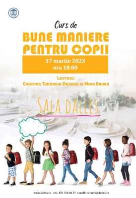 <span class="entry-title-primary">Curs de bune maniere pentru copii</span> <span class="entry-subtitle">din 17 martie 2023</span>