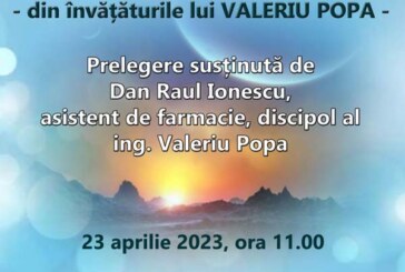 <span class="entry-title-primary">Calea de Autovindecare – din învățăturile lui Valeriu Popa</span> <span class="entry-subtitle">23.04.2023, ora 11.00</span>