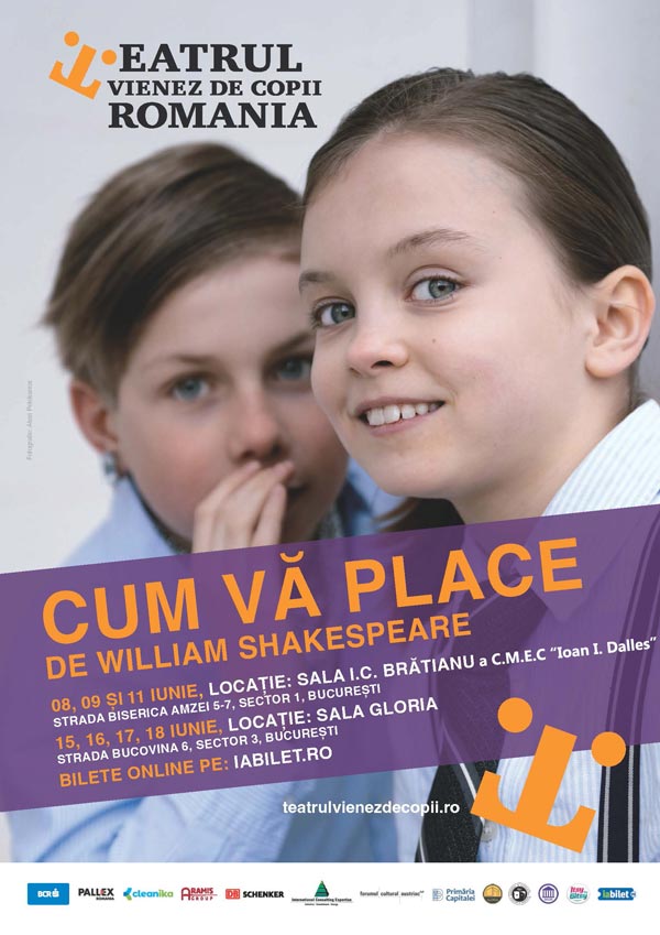 "Cum vă place" de William Shakespeare