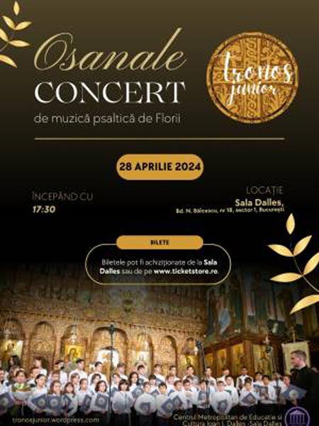 Osanale - Concert de muzică psaltică de Florii - Tronos Junior
