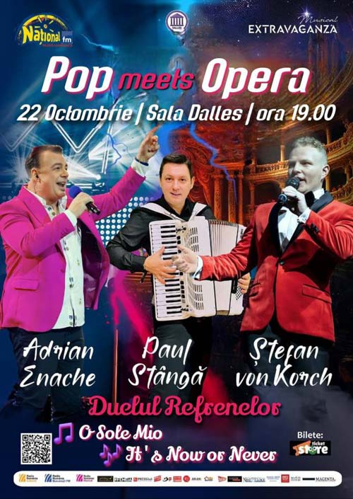 „Pop Meets Opera” cu Ștefan von Korch și Adrian Enache