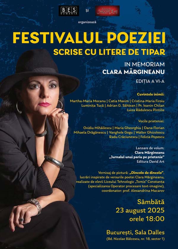 Festivalul „Poeziei Scrise cu Litere de Tipar – in memoriam Clara Mărgineanu”, ediția a VI-a