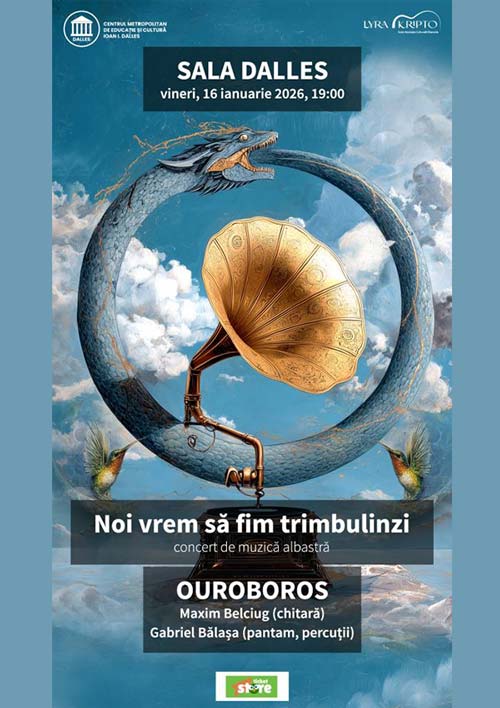 Noi vrem să fim trimbulinzi. Concert Maxim Belciug (chitară) și Gabriel Bălașa (pantam, percuții)