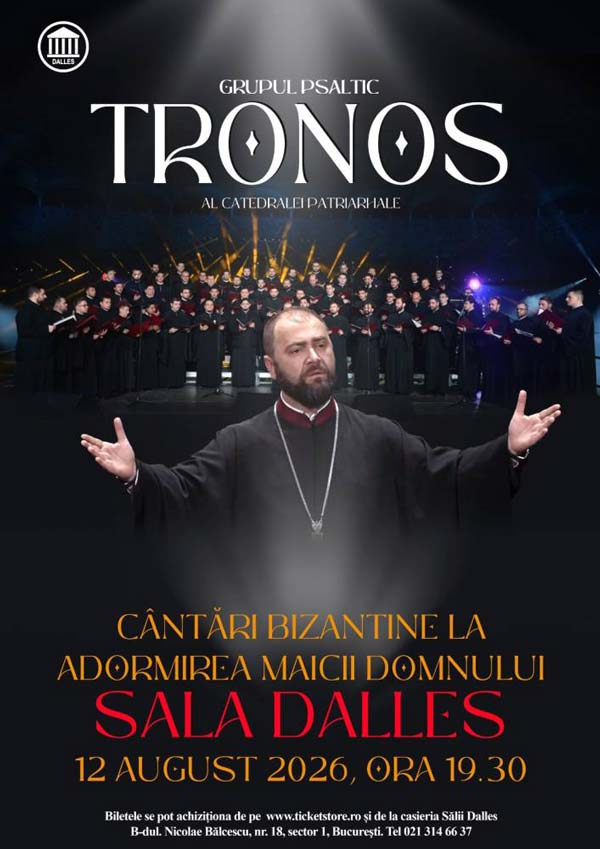 TRONOS – Concert de cântări bizantine